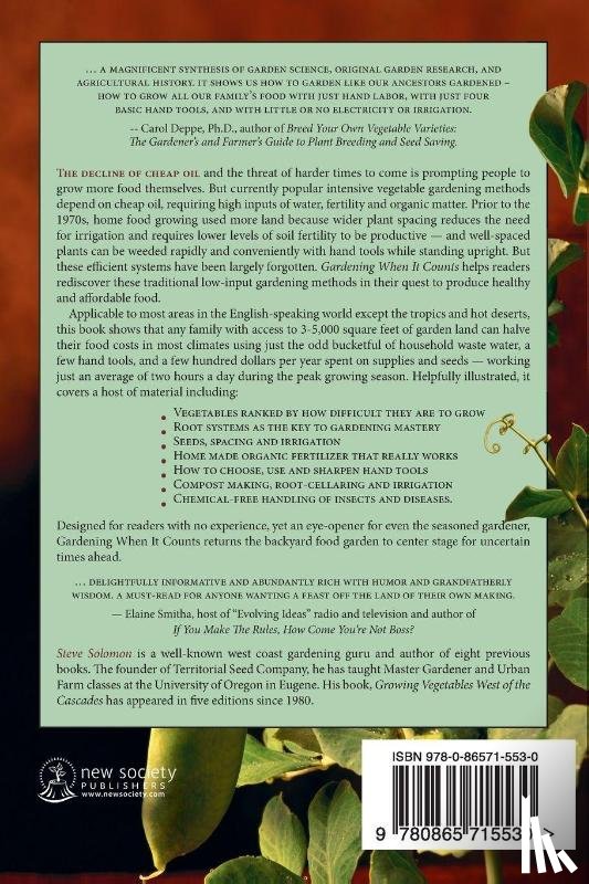 Solomon, Steve - Gardening When It Counts