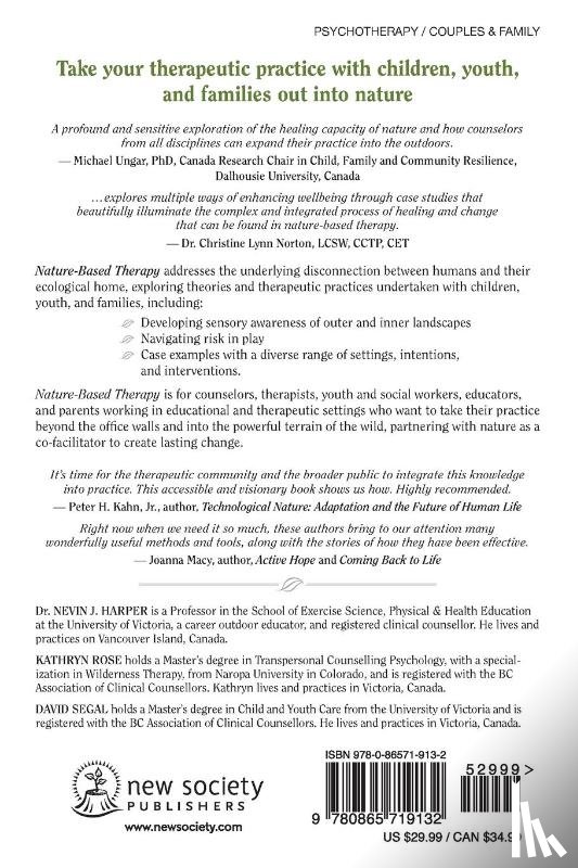 Harper, Dr. Nevin J., Rose, Kathryn, Segal, David - Nature-Based Therapy