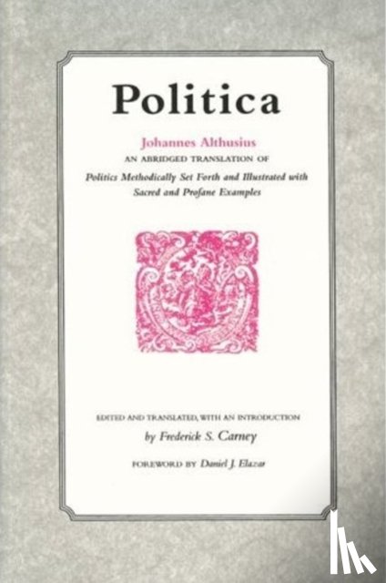 Althusius, Johannes - Politica