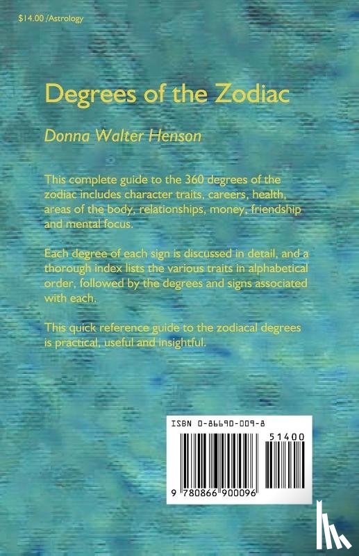 Henson, Donna Walter, Walter Henson, Donna - Degrees of the Zodiac
