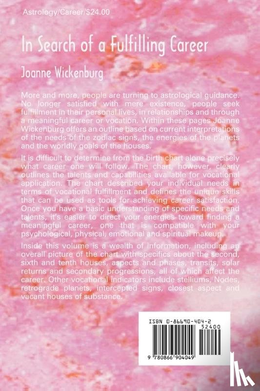 Wickenburg, Joanne - In Search of a Fulfilling Career