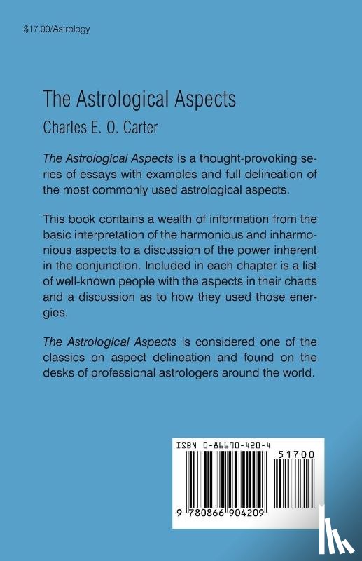Carter, C. - Astrological Aspects