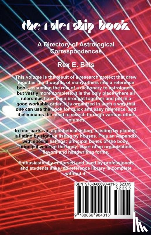 Bills, Rex E. - Rulership Book