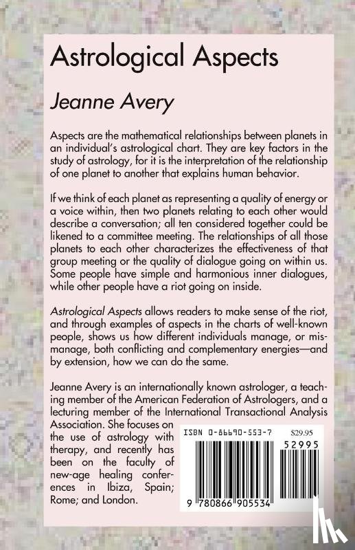 Avery, Jeanne - Astrological Aspects