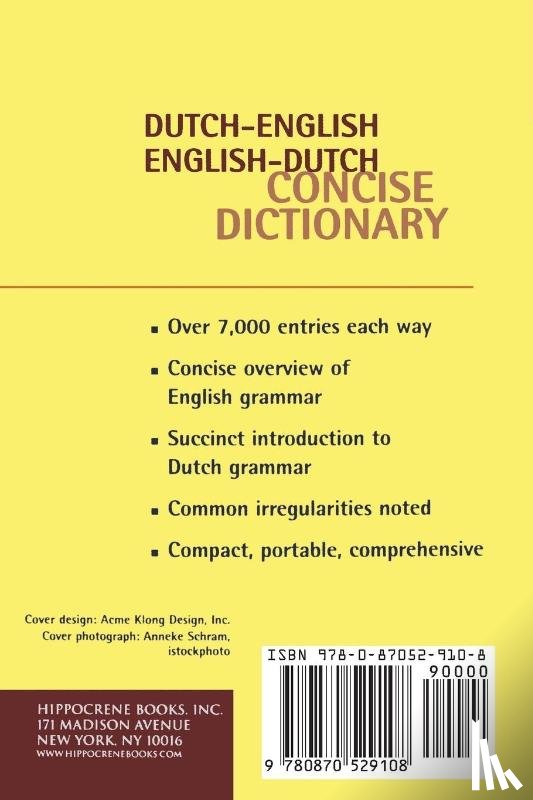  - Dutch-English/English-Dutch Concise Dictionary