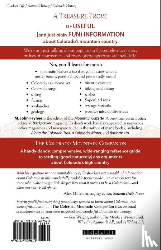 Fayhee, Mr. M. John - The Colorado Mountain Companion