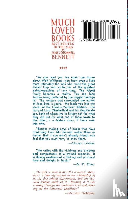 Bennett, James O'Donnell - Much Loved Books