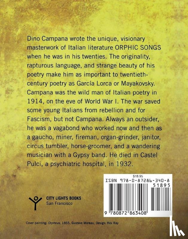 Campana, Dino - Orphic Songs