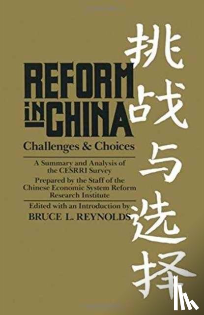 Reynolds, B.L. - Reform in China