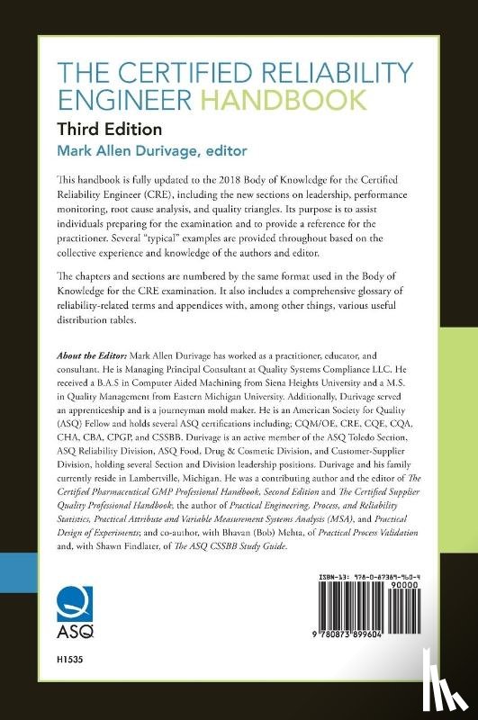  - The Certified Reliability Engineer Handbook
