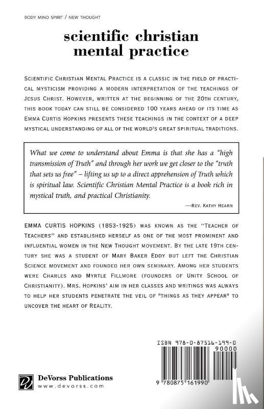 Hopkins, Emma Curtis - SCIENTIFIC CHRISTIAN MENTAL PRACTICE