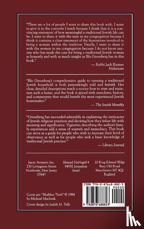 Greenberg, Blu - How to Run a Traditional Jewish Household