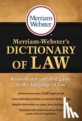 Merriam-Webster Inc - MERM WEB DICT OF LAW