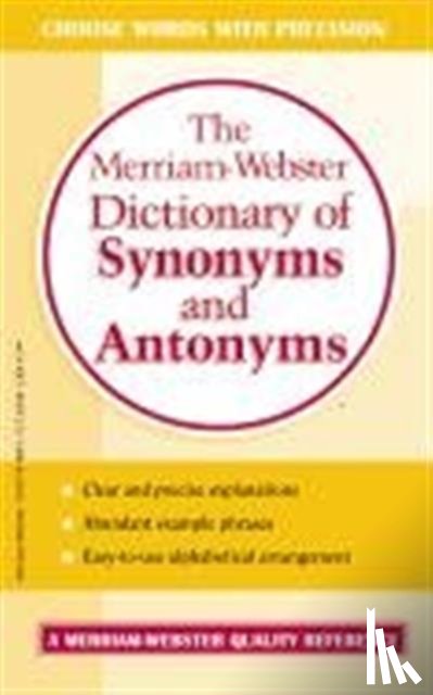  - The Merriam-Webster Dictionary of Synonyms and Antonyms