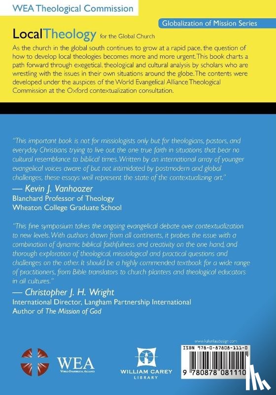  - Local Theology for the Global Church
