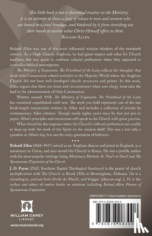 Allen, Roland Au - Roland Allen's the Ministry of Expansion