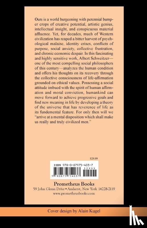 Schweitzer, Albert - The Philosophy of Civilization