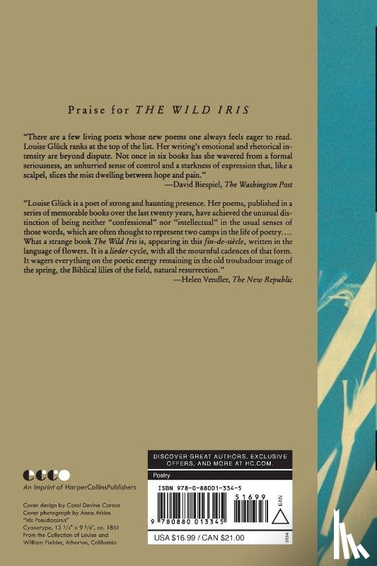 Gluck, Louise - Wild Iris, The