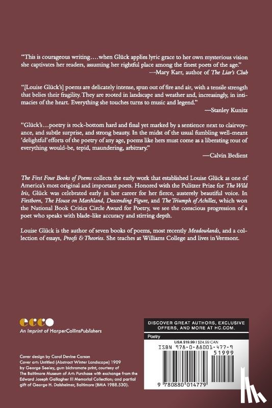 Gluck, Louise - First Four Books Of Poems