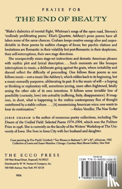 Jorie Graham, Graham - The End of Beauty