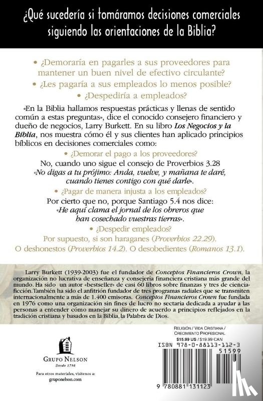 Burkett, Larry - Los negocios y la Biblia