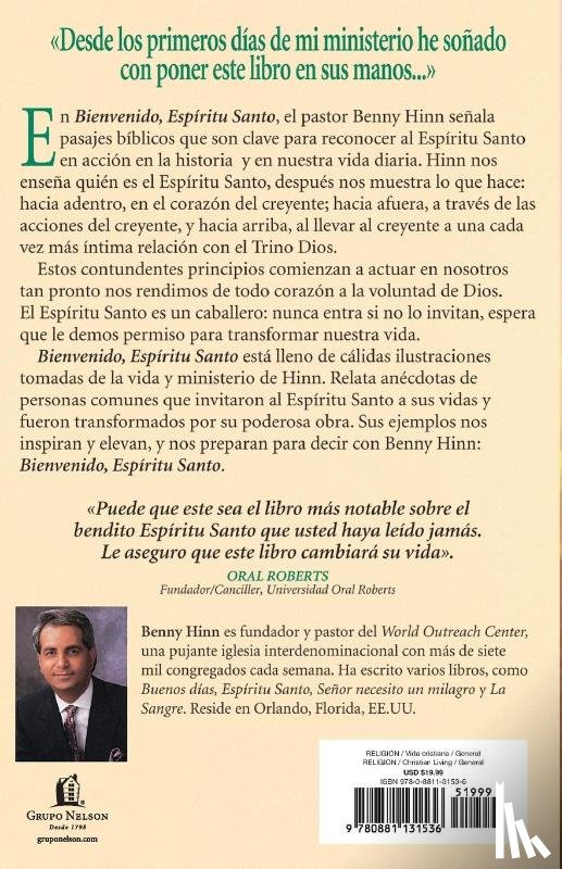 Hinn, Benny - Bienvenido, Espiritu Santo