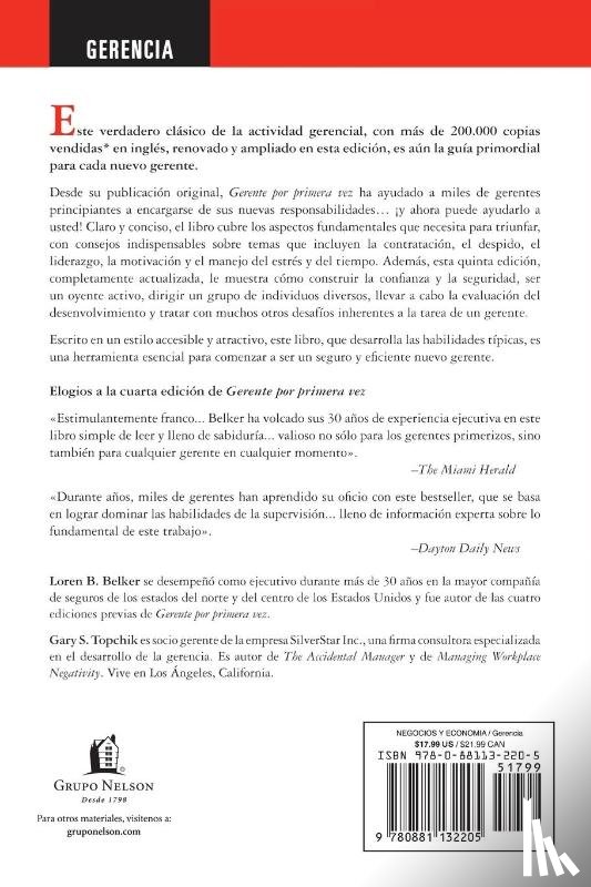Belker, Loren B., Topchik, Gary S. - Gerente por primera vez