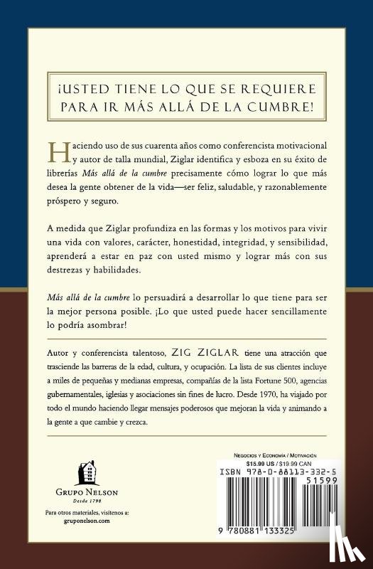 Ziglar, Zig - Mas alla de la cumbre