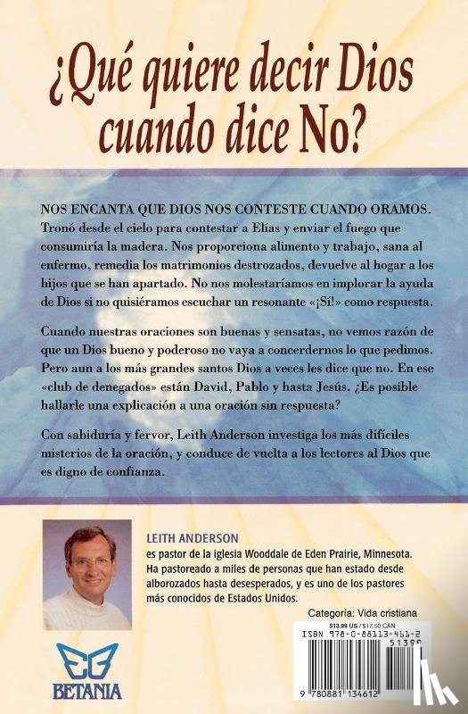 Anderson, Leith - Cuando Dios dice no