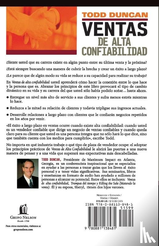 Duncan, Todd - Ventas de alta confiabilidad