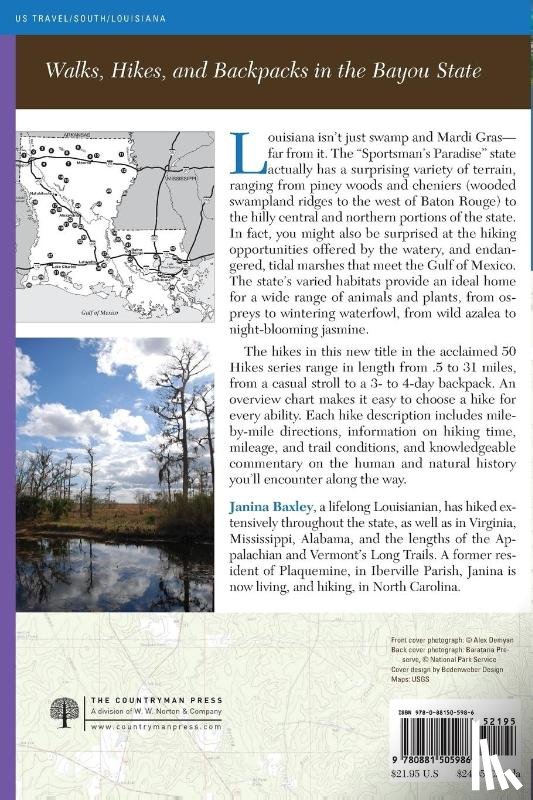 Baxley, Janina - Explorer's Guide 50 Hikes in Louisiana