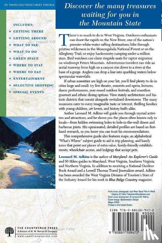 Adkins, Leonard M. - Explorer's Guide West Virginia