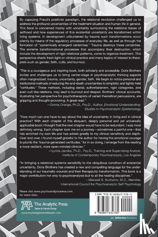 Brothers, Doris (in private practice - Toward a Psychology of Uncertainty