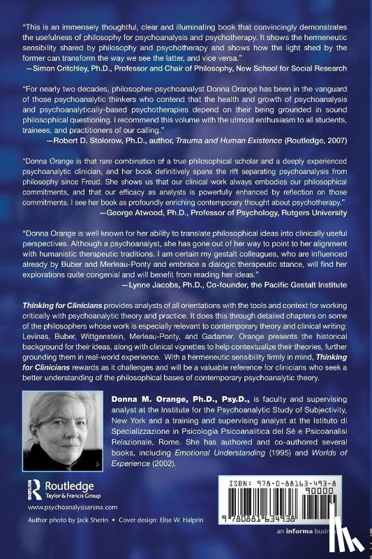 Orange, Donna M. (Institute for the Psychoanalytic Study of Subjectivity - Thinking for Clinicians