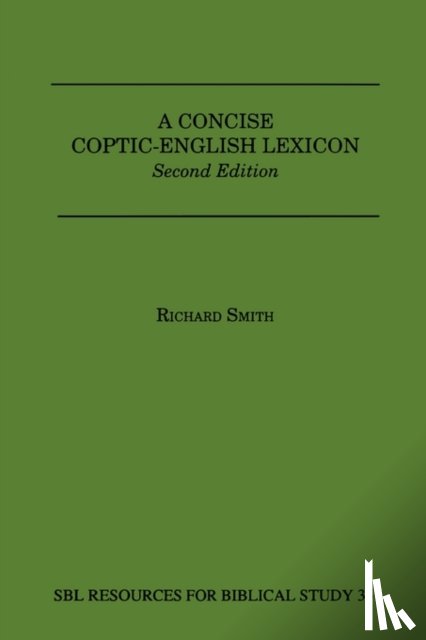 Smith, Richard - A Concise Coptic-English Lexicon