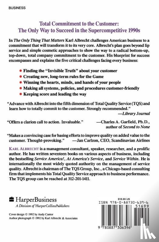 Albrecht, Karl - The Only Thing That Matters