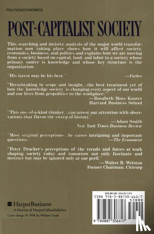Drucker, Peter Ferdinand - Post-Capitalist Society