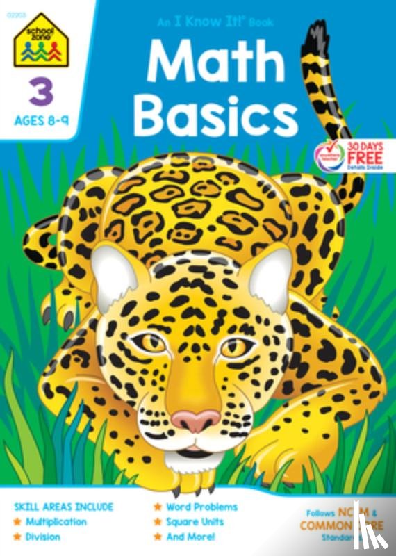 Zone, School - School Zone Math Basics Grade 3 Workbook