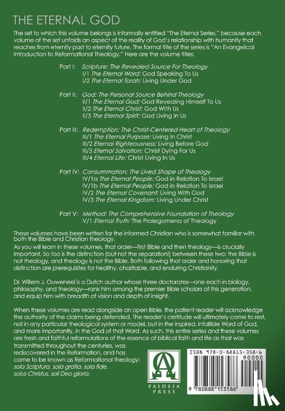 Ouweneel, Willem J. - Ouweneel, W: Eternal God