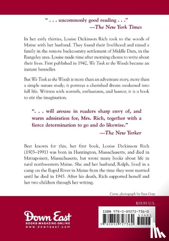 Dickinson, Louise Rich - We Took to the Woods