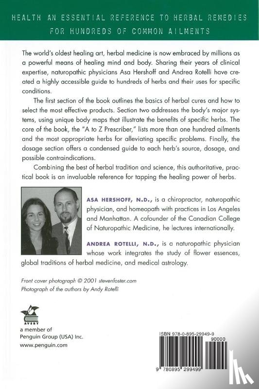 Hershoff, Asa - Herbal Remedies