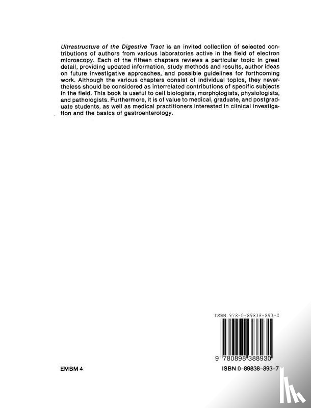  - Ultrastructure of the Digestive Tract