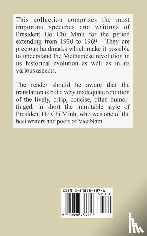 Ho, Chi Minh - Selected Writings 1920-1969