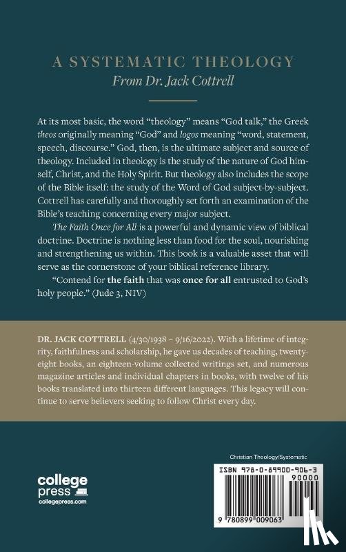 Cottrell, Jack - Cottrell, J: Faith Once for All