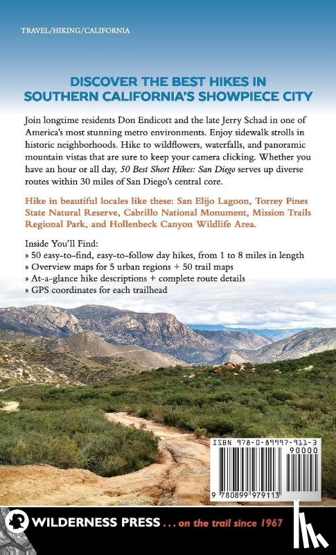 Endicott, Don, Schad, Jerry - 50 Best Short Hikes: San Diego