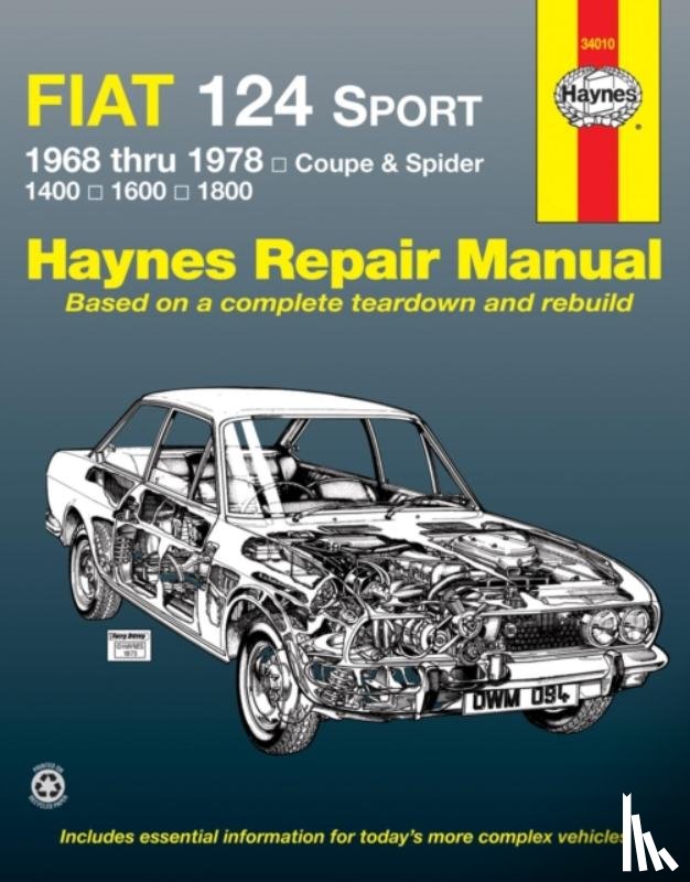 Haynes Publishing - Fiat 124 Sport Coupe & Spider (1968-1978) Haynes Repair Manual (USA)