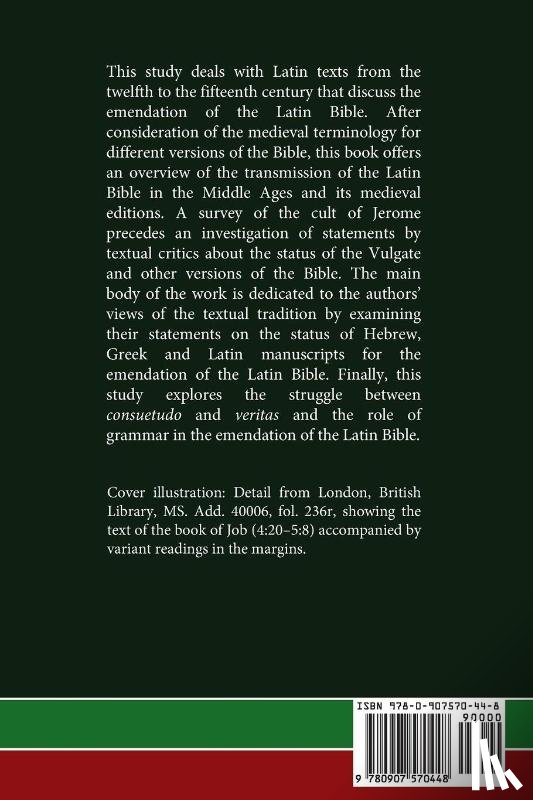 Linde, Research Fellow Cornelia (German Historical Institute London) - How to Correct the Sacra Scriptura? Textual Criticism of the Latin Bible between the Twelfth and Fifteenth Century
