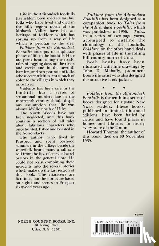  - Folklore from the Adirondack Foothills