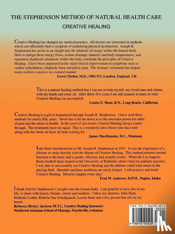  - The Stephenson Method of Natural Health Care
