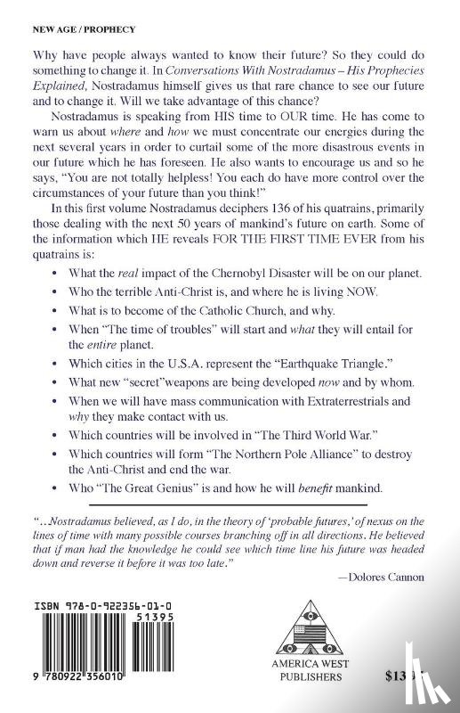 Cannon, Dolores - Conversations with Nostradamus